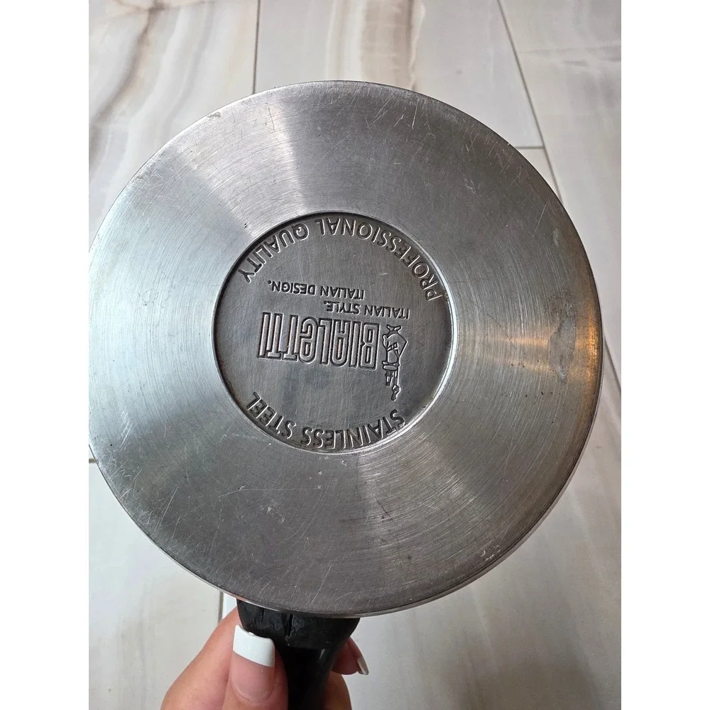 Bialetti Stainless Steel Saucepan 5.5 Inch‎ Italian Design Professional A2